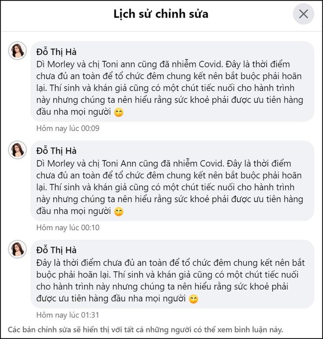 Đỗ Hà quay xe sau khi xác nhận chủ tịch Miss World và đương kim Hoa hậu dương tính Covid-19 - Ảnh 3.