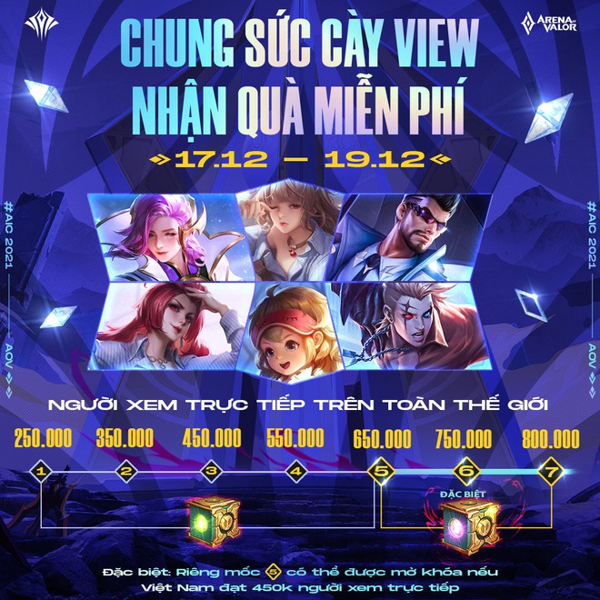 Liên Quân Mobile: Game thủ nhận miễn phí hàng loạt skin có cả bậc S, đặc biệt nhất là skin chưa ra mắt trong sự kiện Chung kết AIC 2021 - Ảnh 2.