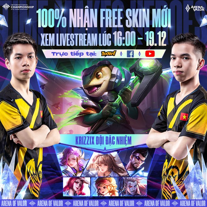 Liên Quân Mobile: Game thủ nhận miễn phí hàng loạt skin có cả bậc S, đặc biệt nhất là skin chưa ra mắt trong sự kiện Chung kết AIC 2021 - Ảnh 1.