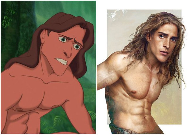 Mê ngất nhan sắc hội hoàng tử Disney nếu hóa người thật: Tarzan đẹp muốn xỉu, nhìn chàng Eric bảo sao Ariel sống chết đòi lên bờ! - Ảnh 7.