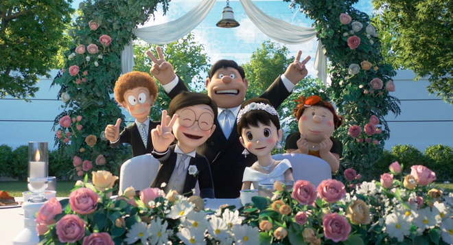 Bóc giá đám cưới thế kỷ của Nobita và Shizuka trong Doraemon 2: Cô dâu xinh nức lòng thiên hạ, bối cảnh bạc tỷ nhìn như cổ tích! - Ảnh 2.