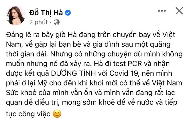 NÓNG: Đỗ Hà nhiễm Covid-19, huỷ chuyến bay về Việt Nam để điều trị ở Mỹ! - Ảnh 2.