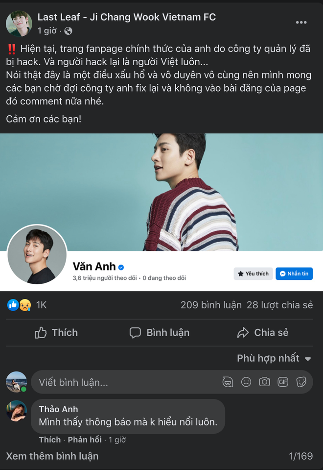 Fanpage gần 4 triệu người theo dõi của nam thần Ji Chang Wook bị hacker Việt tấn công, đổi tên! - Ảnh 4.