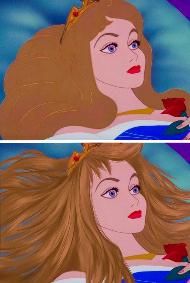 Cười xỉu hội công chúa Disney nếu có mái tóc thực tế: Lọ Lem ngủ dậy tóc bết như rễ tre, Mulan lại xinh đỉnh của chóp! - Ảnh 1.