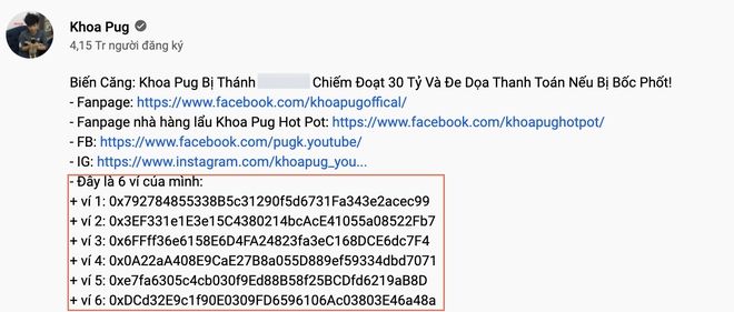 Cùng dân ngành check ví coin của Khoa Pug, phát hiện nhiều nghi vấn khác xa lời tố bị ai đó lừa mất 35 tỷ? - Ảnh 2.