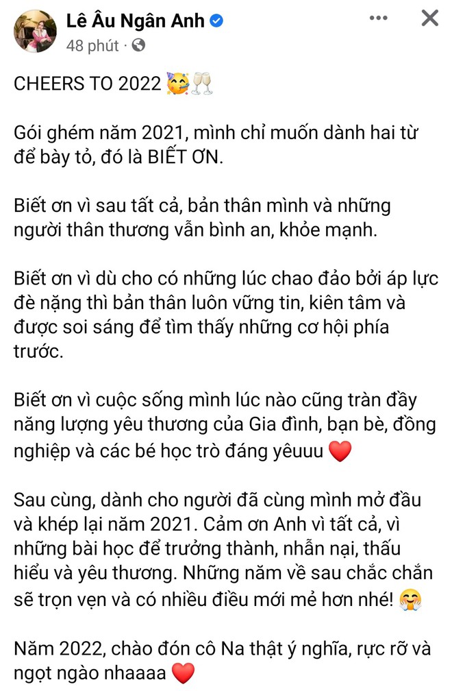 Lệ Quyên, Sơn Tùng và dàn sao Vbiz nói gì ngày đầu năm 2022? - Ảnh 12.