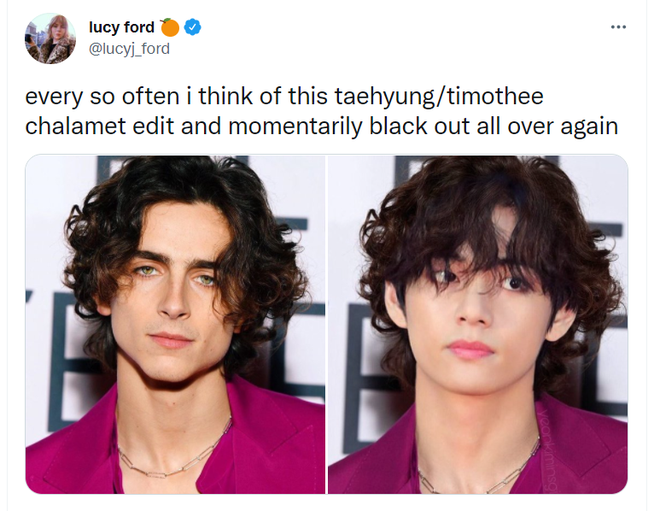 Bức hình gây bão: V (BTS) tình cờ đứng cạnh Timothée Chalamet ở hậu trường show nước Mỹ, combo cực phẩm trai đẹp ai chịu nổi? - Ảnh 7.