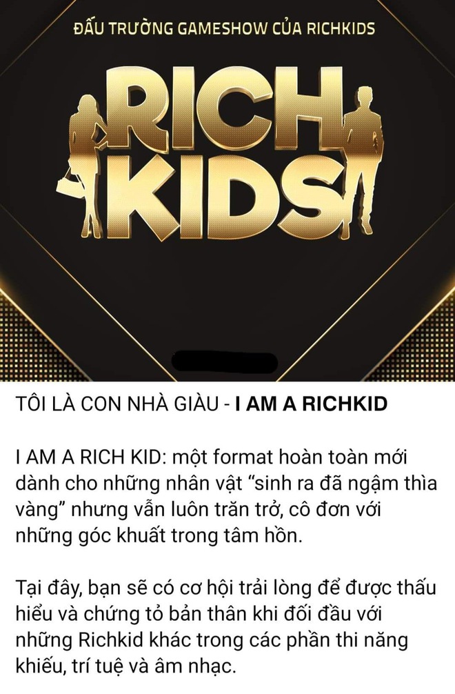 Xuất hiện gameshow về Rich Kids Việt: Tưởng so độ giàu nhưng thực tế lại hoàn toàn khác! - Ảnh 1.