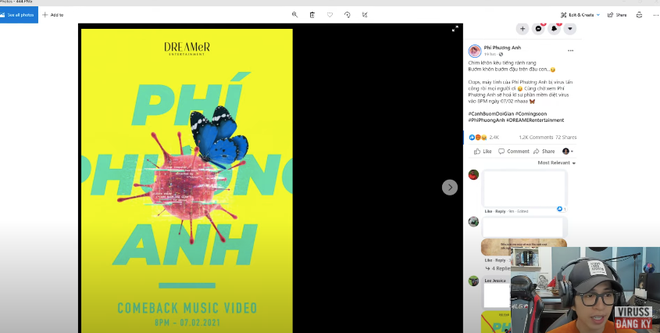 Sau nghi vấn bị cà khịa qua tấm poster, ViruSs lên tiếng: Nếu Phí Phương Anh không muốn reaction có thể mail cho tôi - Ảnh 5.