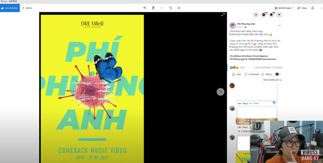 Sau nghi vấn bị cà khịa qua tấm poster, ViruSs lên tiếng: Nếu Phí Phương Anh không muốn reaction có thể mail cho tôi - Ảnh 4.