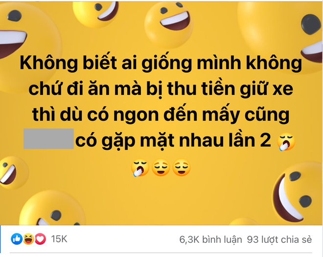 Đi ăn mà bị thu tiền giữ xe thì dù có ngon đến mấy cũng không có lần 2 - Ảnh 1.