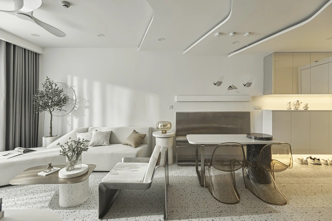 Ngôi nhà mặt trăng phong cách futuristic decor hết 600 triệu, chiếc ghế làm đi làm lại 5 lần mới vừa lòng gia chủ - Ảnh 1.