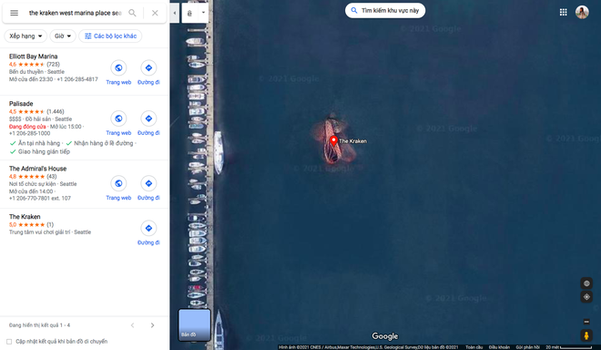 Sự thật phía sau hình ảnh bạch tuộc khổng lồ mà Google Maps chụp được đang gây xôn xao TikTok - Ảnh 2.