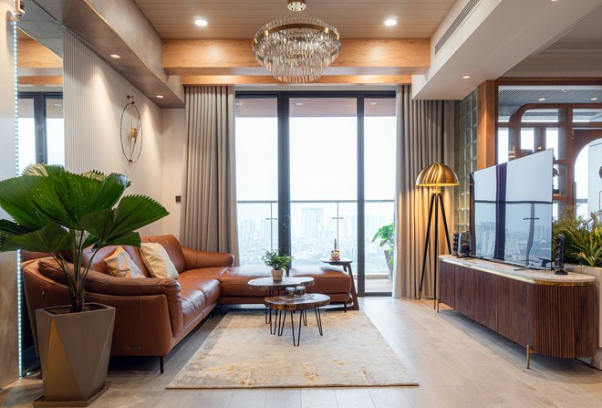 KTS mạnh tay chơi 4 phong cách cho căn hộ Vinhomes: Indochine kết hợp Wabi Sabi, thêm chút resort và có cả Art Deco - Ảnh 3.