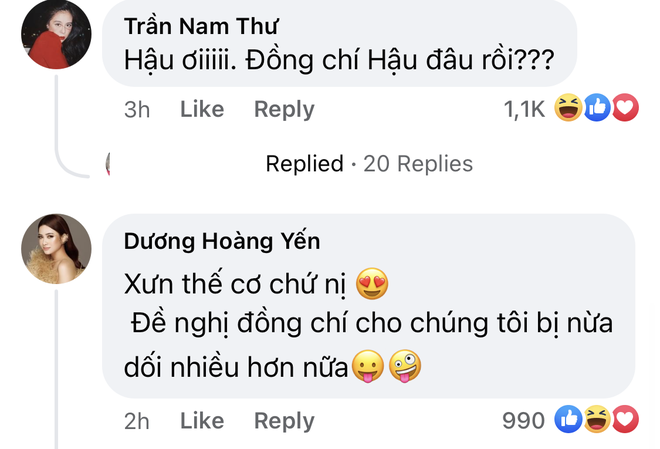 Hậu Hoàng khoe ảnh dịu dàng khác ngày thường khiến Mũi trưởng Long phải dùng meme mất máu - Ảnh 2.