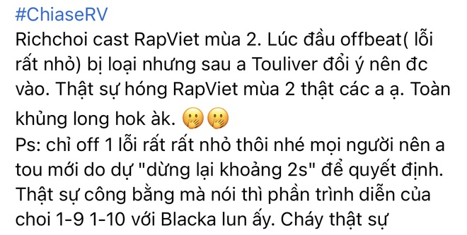 Clip Á quân King Of Rap cực cháy khi casting Rap Việt: Mắc lỗi suýt bị loại nhưng được Touliver vớt vào phút chót? - Ảnh 3.
