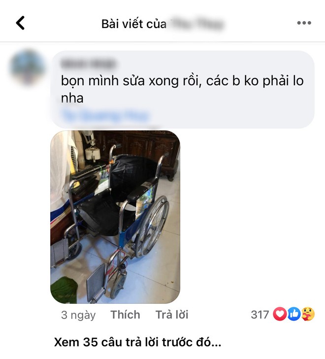 Cô gái đăng bài kêu gọi giúp đỡ người đàn ông bị liệt, phản ứng của nam sinh trong trường nhận về cơn mưa điểm 10 - Ảnh 6.