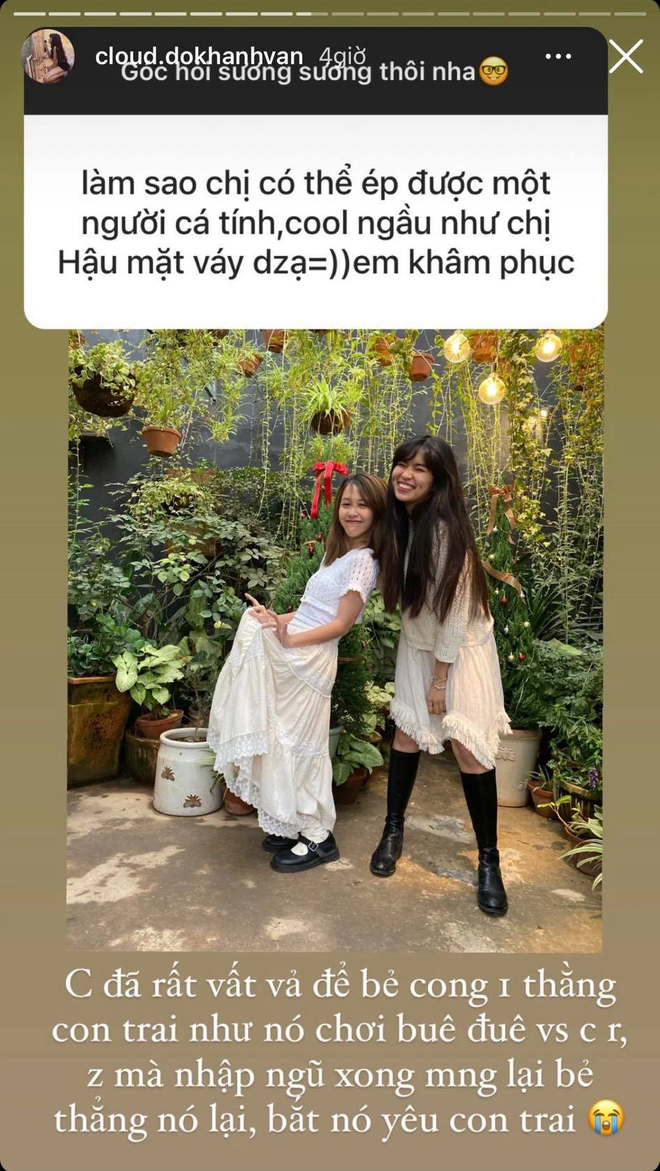 Khánh Vân nói về Hậu Hoàng: Vất vả bẻ cong 1 thằng con trai như nó, nhập ngũ xong mọi người bẻ thẳng nó lại - Ảnh 2.