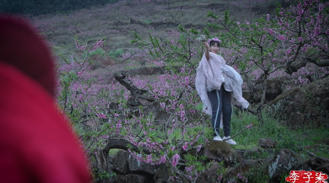 Hot YouTuber Lý Tử Thất khoe sắc giữa rừng hoa đào, netizen lại nhìn ra nàng Bạch Thiển của Tam Sinh Tam Thế? - Ảnh 14.