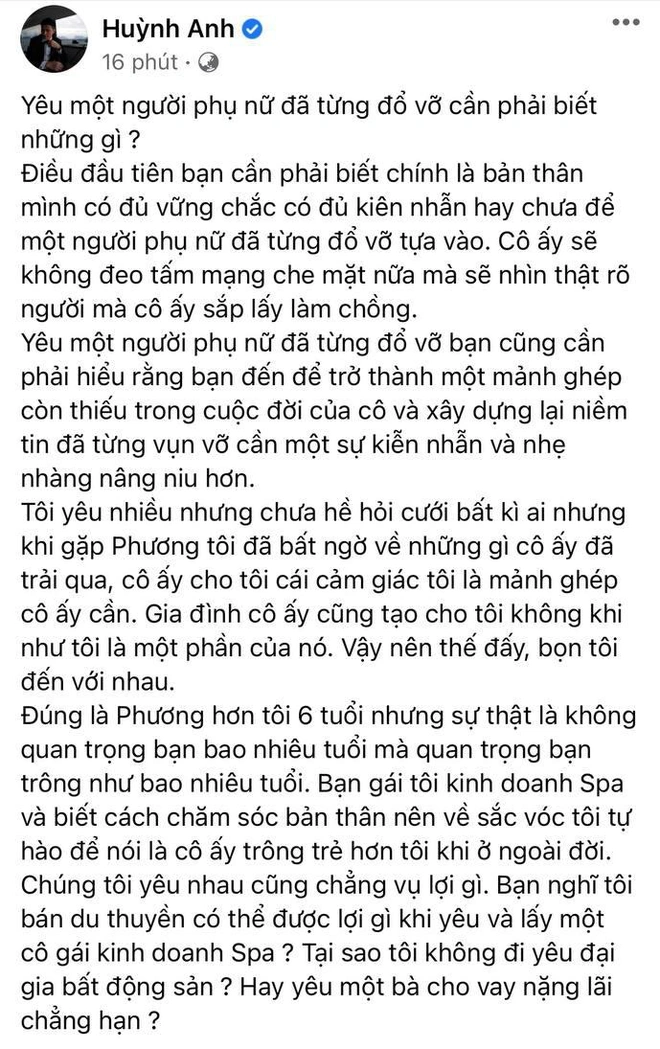 Huỳnh Anh làm rõ lý do cầu hôn bạn gái single mom và nghi vấn hôn thê có gia thế liên quan đến 1 trong 4 người giàu nhất Việt Nam - Ảnh 2.