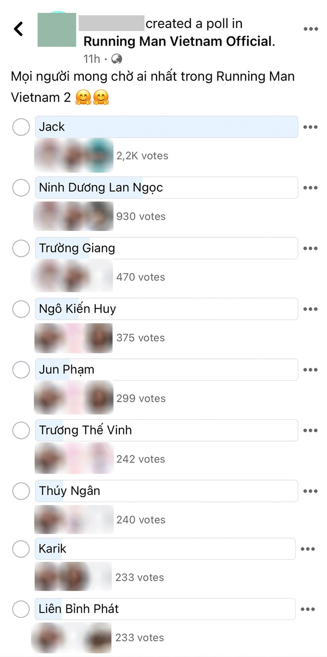 Thành viên được hóng nhất mùa 2 Running Man Việt: Jack áp đảo, vị trí thứ 2 không quá bất ngờ! - Ảnh 1.