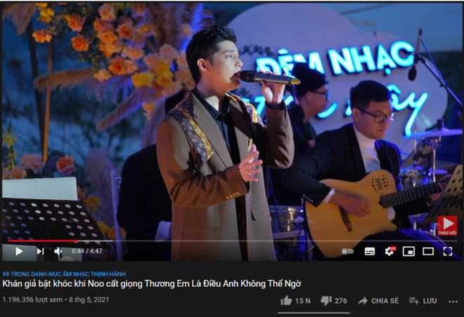 Ra MV thì khá chật vật nhưng Noo Phước Thịnh mà hát live là 1 lèo nắm 3 vị trí trên top trending luôn! - Ảnh 2.
