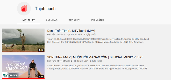 Đen Vâu chính thức cho Sơn Tùng xuống #2, lập thành tích nghệ sĩ duy nhất sở hữu 11 MV Top 1 Trending YouTube Việt Nam! - Ảnh 1.