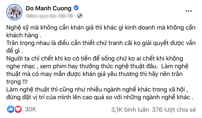 NTK Đỗ Mạnh Cường: Nghệ sĩ không cần khán giả thì chẳng khác gì kinh doanh không cần khách hàng - Ảnh 2.