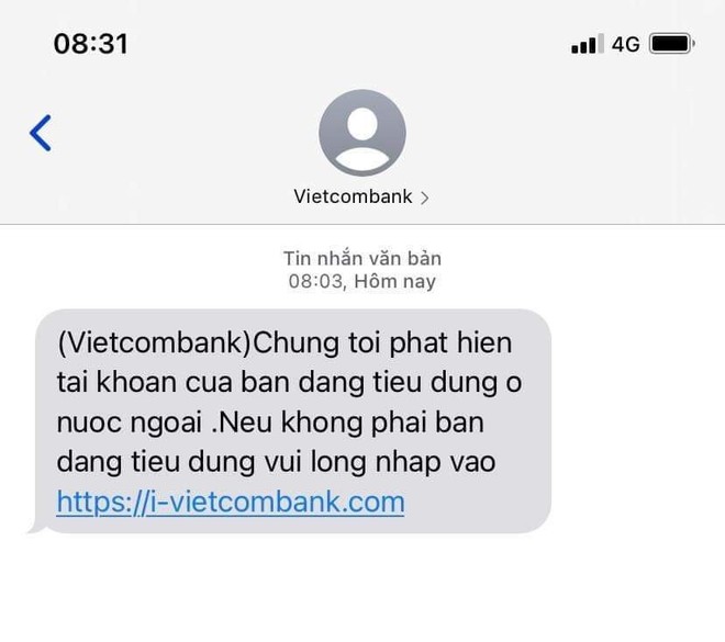 Người dùng nhận nhiều tin nhắn lừa đảo, giả mạo từ đầu số ngân hàng Vietcombank - Ảnh 3.