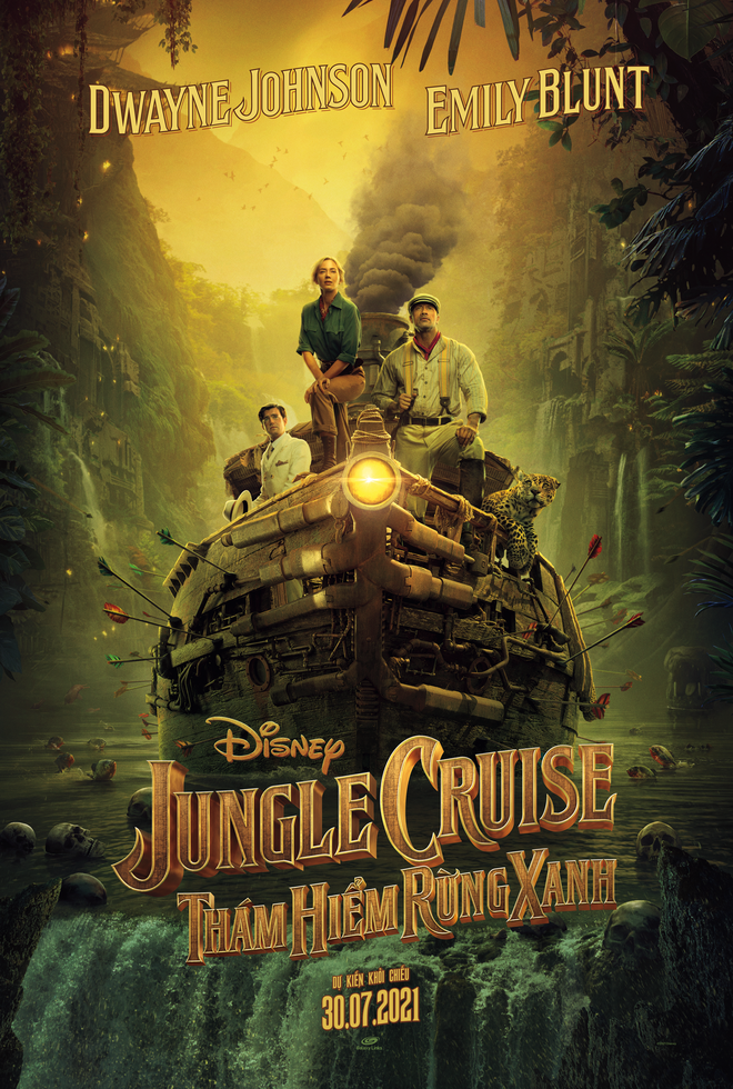 Dwayne The Rock Johnson bị Emily Blunt đấm vỡ mũi trong trailer phim hành động Jungle Cruise - Ảnh 3.