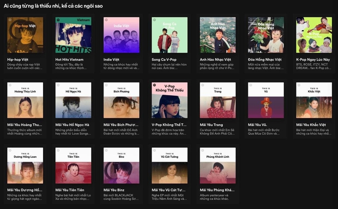 Lên ngay Spotify tìm playlist của dàn nghệ sĩ Vpop: Hoàng Thùy Linh, Bích Phương, Binz, AMEE,... đều bị đổi thành ai lạ hoắc thế này? - Ảnh 1.