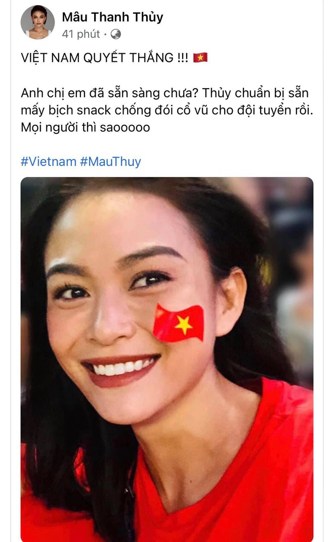 Sao Vbiz hừng hực hướng về trận tuyển Việt Nam đối đầu UAE: Tiểu Vy và dàn Hậu có màn dự đoán gây sốt, 1 mỹ nam hứa làm điều ý nghĩa! - Ảnh 10.