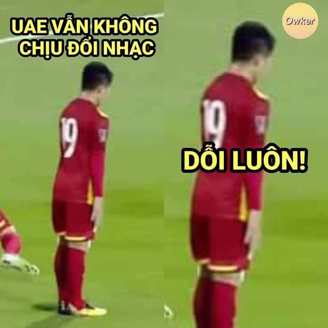Sau trận đấu UAE - Việt Nam, cộng đồng mạng lại đua nhau chế meme cực hài hước, nhưng sao tâm điểm lại là âm nhạc? - Ảnh 16.