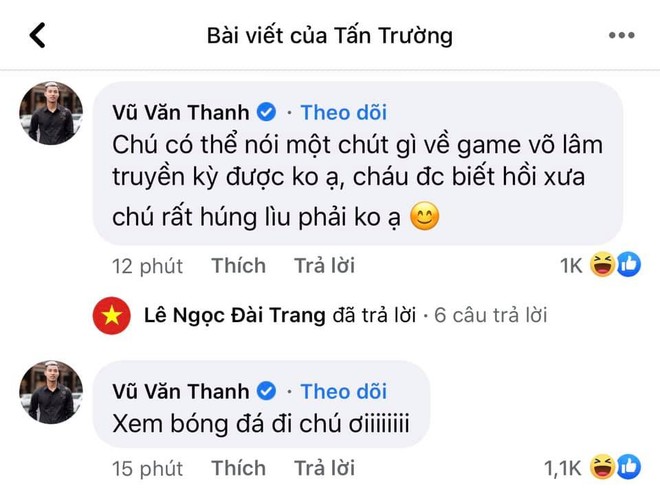 Ông chú Tấn Trường livestream thôi mà được cả dàn trai đẹp tuyển quốc gia vào bình luận tăng tương tác chóng mặt - Ảnh 2.