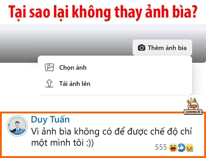 Dùng Facebook đã lâu nhưng bạn có thắc mắc: Tại sao mọi người ít thay cover? - Ảnh 1.