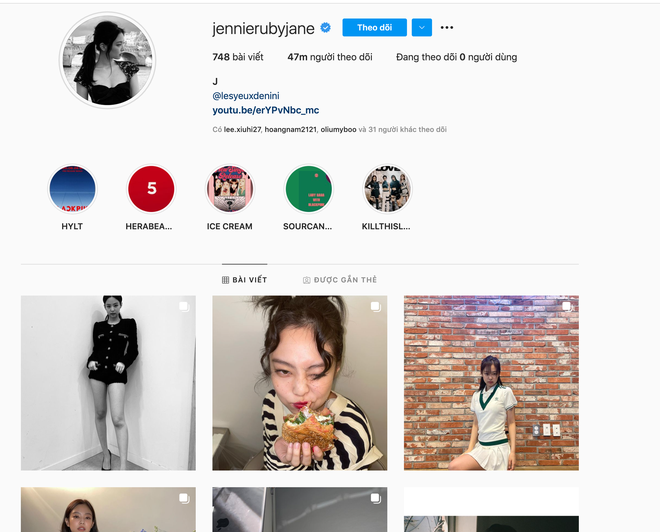Jennie (BLACKPINK) chính thức cán mốc 47 triệu follow trên Instagram, chỉ xếp sau một người trong showbiz Hàn - Ảnh 3.