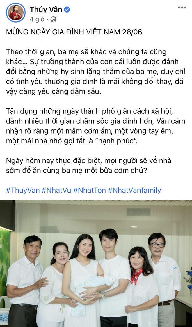 Ngập trời sao Vbiz chia sẻ nhân ngày Gia đình Việt Nam: Đoan Trang khoe hội anh em nhà người ta, H’Hen Niê - Tiểu Vy chung 1 nỗi lòng - Ảnh 10.