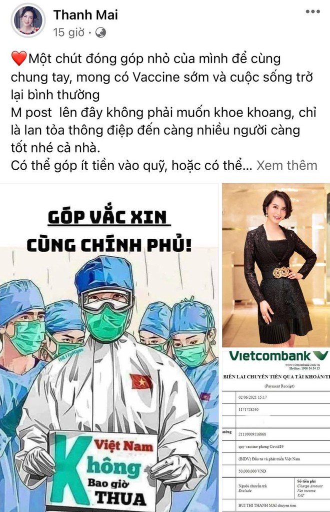 Sau Vy Oanh, lại có thêm 1 nghệ sĩ Việt bị nghi đăng ảnh chuyển khoản pha ke ủng hộ Quỹ vaccine, phải lặng lẽ sửa status - Ảnh 5.