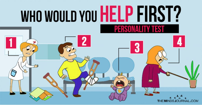 Bạn sẽ ưu tiên giúp đỡ ai đầu tiên? Câu trả lời sẽ cho biết bạn là ai, bạn thuộc tuýp người nào trong cuộc sống - Ảnh 1.