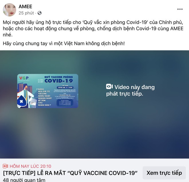 Cả showbiz và dàn KOLs Việt hướng về buổi ra mắt Quỹ vaccine phòng Covid-19, chuyển khoản nóng đóng góp hàng trăm triệu đồng - Ảnh 12.