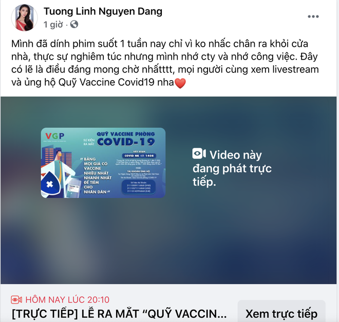 Cả showbiz và dàn KOLs Việt hướng về buổi ra mắt Quỹ vaccine phòng Covid-19, chuyển khoản nóng đóng góp hàng trăm triệu đồng - Ảnh 9.