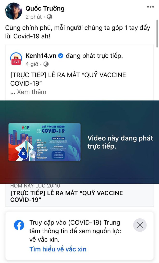 Cả showbiz và dàn KOLs Việt hướng về buổi ra mắt Quỹ vaccine phòng Covid-19, chuyển khoản nóng đóng góp hàng trăm triệu đồng - Ảnh 22.