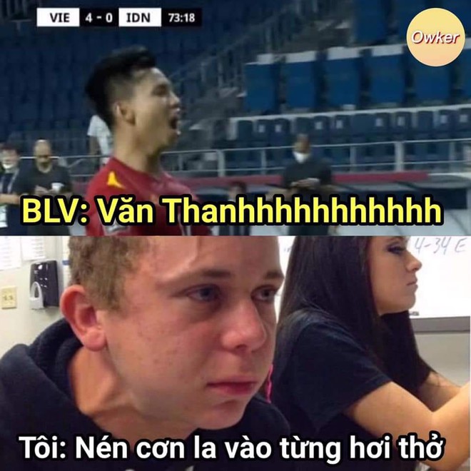 Việt Nam chốt đơn Indonesia 4-0, mạng xã hội bùng nổ loạt meme cực đỉnh, biểu cảm của Quang Hải chiếm trọn spotlight - Ảnh 12.
