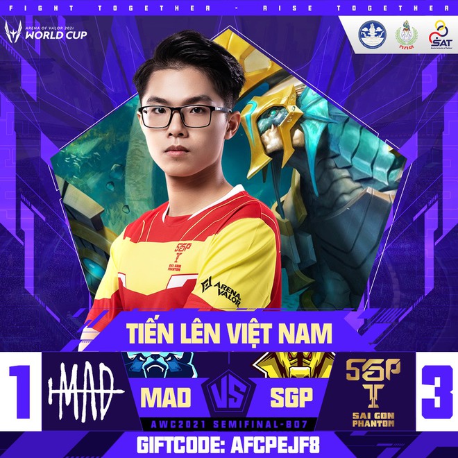 Saigon Phantom hủy diệt MAD Team tại Bán kết AWC 2021 trong ngày Lai Bâng và Lạc Lạc tỏa sáng rực rỡ - Ảnh 3.