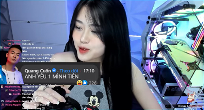 Quang Cuốn tỏ tình công khai trên sóng livestream của nữ streamer Thủy Tiên, cộng đồng tích cực đẩy thuyền - Ảnh 3.