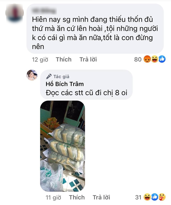 Đăng ảnh mâm cơm gia đình giữa mùa dịch, Hồ Bích Trâm bị netizen xỉa xói, bức xúc đến nỗi làm ngay điều này? - Ảnh 3.