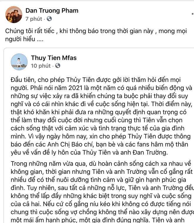 Động thái đầu tiên của Đan Trường chỉ sau 3 phút vợ đại gia tuyên bố ly hôn - Ảnh 2.