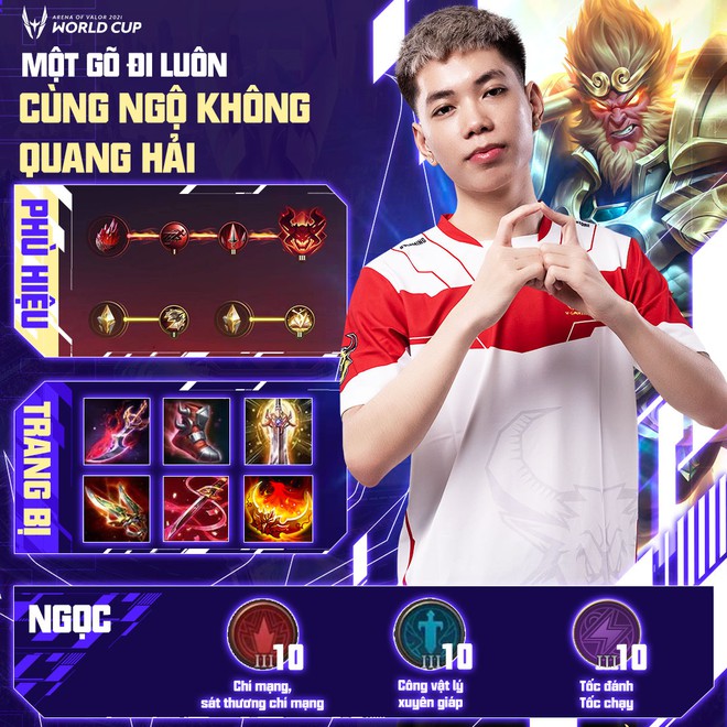 Cách build đồ, build ngọc cực mạnh của tuyển thủ AWC 2021, game thủ Liên Quân muốn leo rank cần học ngay! - Ảnh 4.