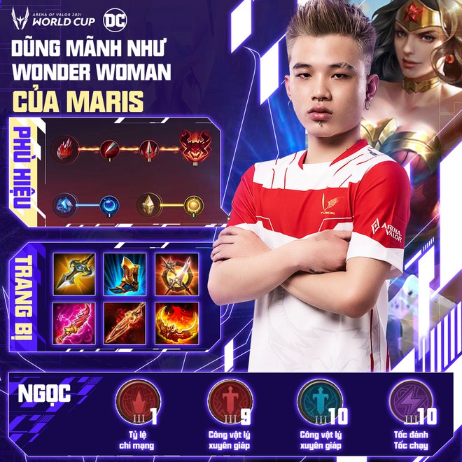 Cách build đồ, build ngọc cực mạnh của tuyển thủ AWC 2021, game thủ Liên Quân muốn leo rank cần học ngay! - Ảnh 5.