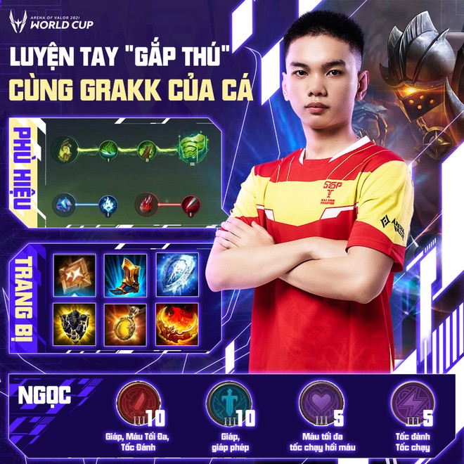 Cách build đồ, build ngọc cực mạnh của tuyển thủ AWC 2021, game thủ Liên Quân muốn leo rank cần học ngay! - Ảnh 6.